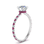 Load image into Gallery viewer, eternity-hidden-halo-diamond-engagement-ring-with-pink-sapphire-in-FD-9168RORGSADRPIANGLE3-NL-WG
