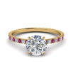 Load image into Gallery viewer, eternity-hidden-halo-diamond-engagement-ring-with-pink-sapphire-in-FD-9168RORGSADRPIANGLE3-NL-YG