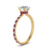 Load image into Gallery viewer, eternity-hidden-halo-diamond-engagement-ring-with-pink-sapphire-in-FD-9168RORGSADRPIANGLE3-NL-YG
