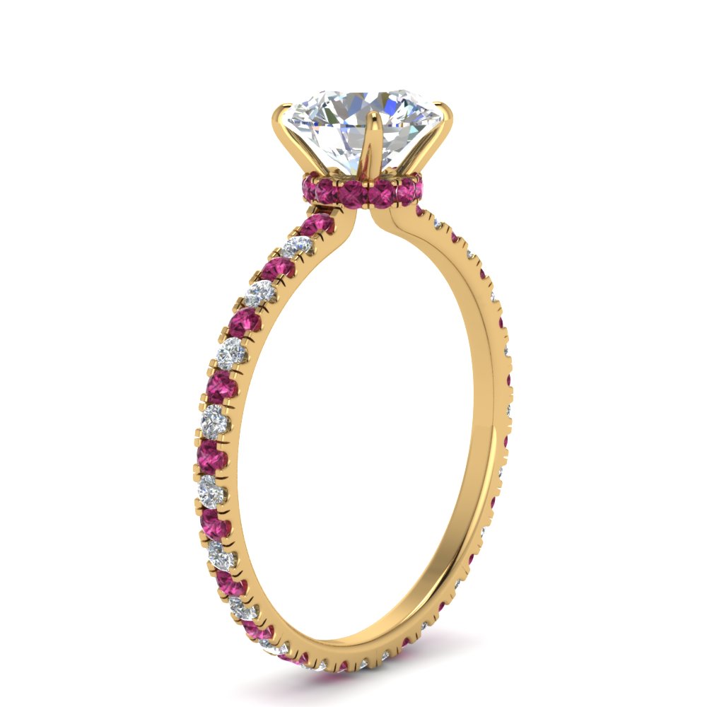 eternity-hidden-halo-diamond-engagement-ring-with-pink-sapphire-in-FD-9168RORGSADRPIANGLE3-NL-YG