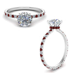 Load image into Gallery viewer, eternity-hidden-halo-diamond-engagement-ring-with-ruby-in-FD-9168RORGRUDRANGLE3-NL-WG
