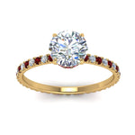 Load image into Gallery viewer, eternity-hidden-halo-diamond-engagement-ring-with-ruby-in-FD-9168RORGRUDRANGLE3-NL-YG

