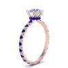 Load image into Gallery viewer, eternity-hidden-halo-diamond-engagement-ring-with-sapphire-in-FD-9168RORGSABLANGLE3-NL-RG