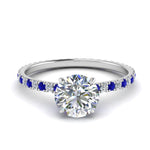 Load image into Gallery viewer, eternity-hidden-halo-diamond-engagement-ring-with-sapphire-in-FD-9168RORGSABLANGLE3-NL-WG
