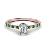 Load image into Gallery viewer, eternity-hidden-halo-emerald-cut-diamond-engagement-ring-with-emerald-in-FD-9168EMRGEMGRANGLE3-NL-RG

