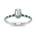 Thumbnail 50 - eternity-hidden-halo-emerald-cut-diamond-engagement-ring-with-emerald-in-FD-9168EMRGEMGRANGLE3-NL-WG