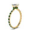 Load image into Gallery viewer, eternity-hidden-halo-emerald-cut-diamond-engagement-ring-with-emerald-in-FD-9168EMRGEMGRANGLE3-NL-YG