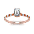 Thumbnail 70 - eternity-hidden-halo-emerald-cut-diamond-engagement-ring-with-orange-sapphire-in-FD-9168EMRGSAORANGLE3-NL-RG