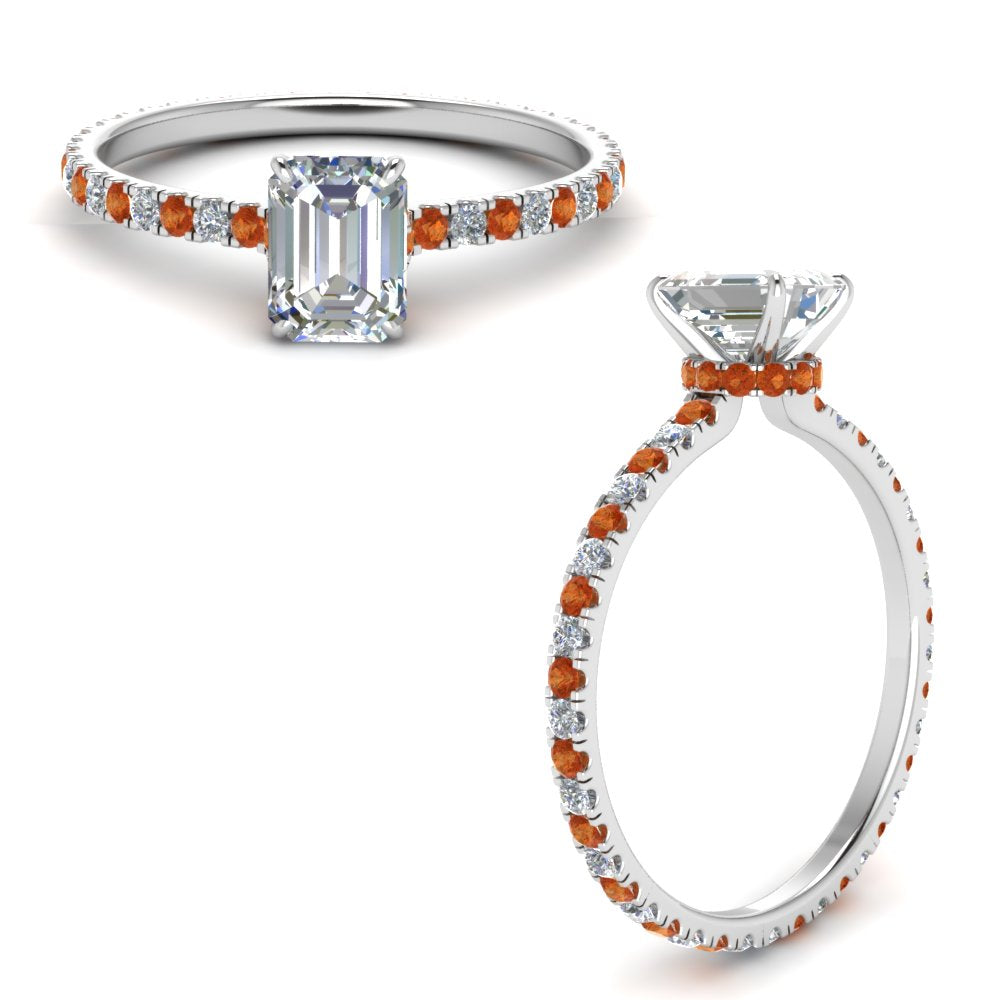 eternity-hidden-halo-emerald-cut-diamond-engagement-ring-with-orange-sapphire-in-FD-9168EMRGSAORANGLE3-NL-WG