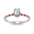 Thumbnail 42 - eternity-hidden-halo-emerald-cut-diamond-engagement-ring-with-orange-sapphire-in-FD-9168EMRGSAORANGLE3-NL-WG
