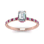 Load image into Gallery viewer, eternity-hidden-halo-emerald-cut-diamond-engagement-ring-with-pink-sapphire-in-FD-9168EMRGSADRPIANGLE3-NL-RG
