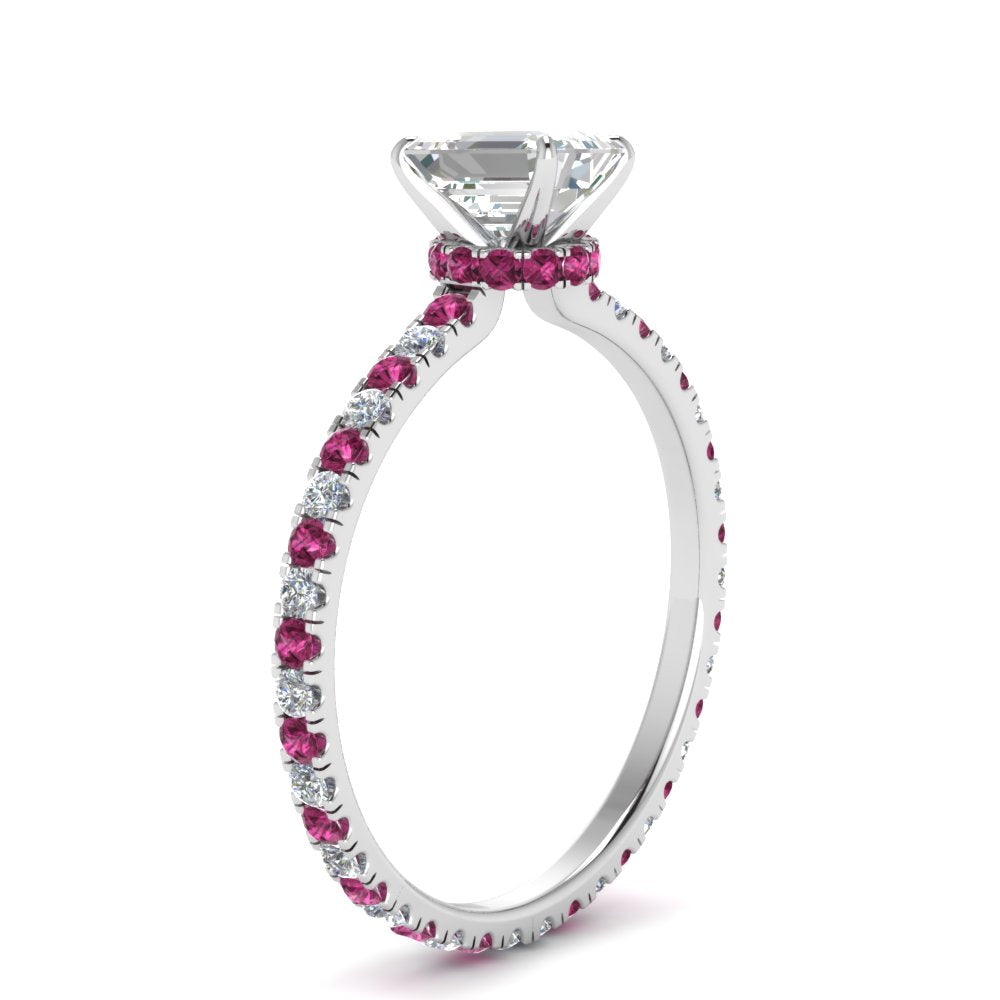 eternity-hidden-halo-emerald-cut-diamond-engagement-ring-with-pink-sapphire-in-FD-9168EMRGSADRPIANGLE3-NL-WG