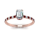 Load image into Gallery viewer, eternity-hidden-halo-emerald-cut-diamond-engagement-ring-with-ruby-in-FD-9168EMRGRUDRANGLE3-NL-RG