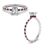 Load image into Gallery viewer, eternity-hidden-halo-emerald-cut-diamond-engagement-ring-with-ruby-in-FD-9168EMRGRUDRANGLE3-NL-WG
