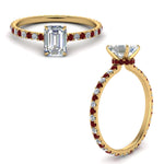 Load image into Gallery viewer, eternity-hidden-halo-emerald-cut-diamond-engagement-ring-with-ruby-in-FD-9168EMRGRUDRANGLE3-NL-YG