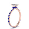 Load image into Gallery viewer, eternity-hidden-halo-emerald-cut-diamond-engagement-ring-with-sapphire-in-FD-9168EMRGSABLANGLE3-NL-RG