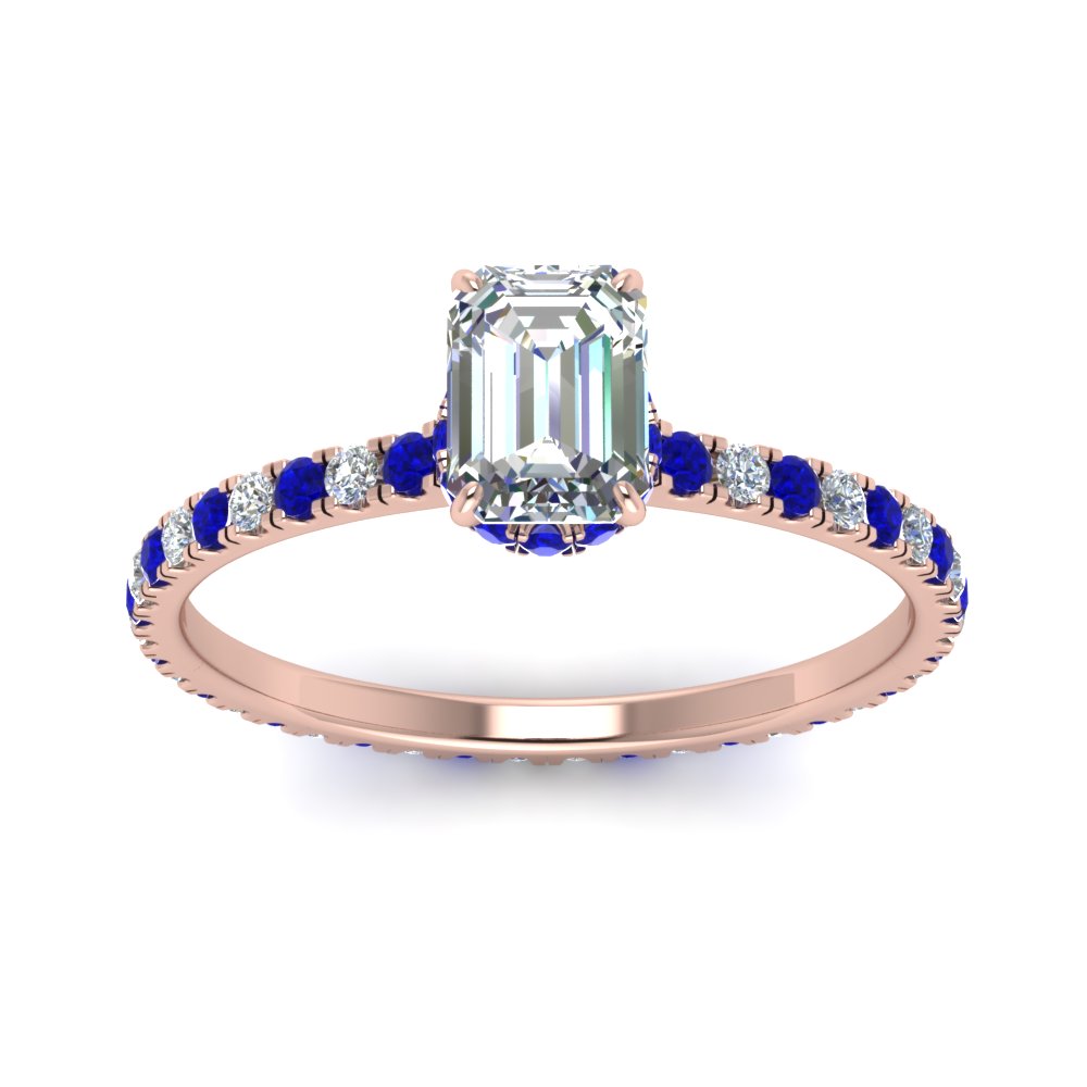 eternity-hidden-halo-emerald-cut-diamond-engagement-ring-with-sapphire-in-FD-9168EMRGSABLANGLE3-NL-RG