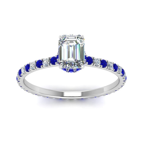 eternity-hidden-halo-emerald-cut-diamond-engagement-ring-with-sapphire-in-FD-9168EMRGSABLANGLE3-NL-WG