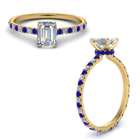 eternity-hidden-halo-emerald-cut-diamond-engagement-ring-with-sapphire-in-FD-9168EMRGSABLANGLE3-NL-YG