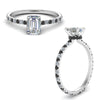 Load image into Gallery viewer, eternity-hidden-halo-emerald-cut-engagement-ring-with-black-diamond-in-FD-9168EMRGBLACKANGLE3-NL-WG