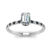 Load image into Gallery viewer, eternity-hidden-halo-emerald-cut-engagement-ring-with-black-diamond-in-FD-9168EMRGBLACKANGLE3-NL-WG