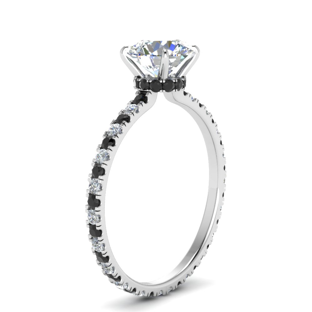 eternity-hidden-halo-engagement-ring-with-black-diamond-in-FD-9168RORGBLACKANGLE3-NL-WG