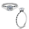 Load image into Gallery viewer, eternity-hidden-halo-engagement-ring-with-black-diamond-in-FD-9168RORGBLACKANGLE3-NL-WG