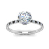 Load image into Gallery viewer, eternity-hidden-halo-engagement-ring-with-black-diamond-in-FD-9168RORGBLACKANGLE3-NL-WG