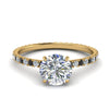 Load image into Gallery viewer, eternity-hidden-halo-engagement-ring-with-black-diamond-in-FD-9168RORGBLACKANGLE3-NL-YG