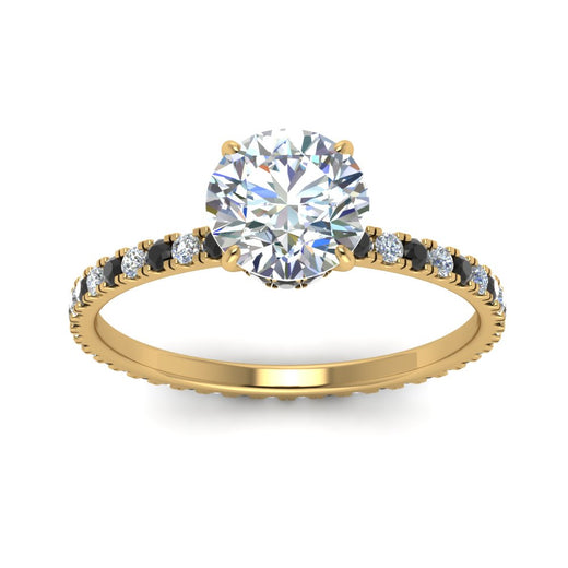 eternity-hidden-halo-engagement-ring-with-black-diamond-in-FD-9168RORGBLACKANGLE3-NL-YG