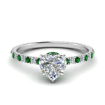 Load image into Gallery viewer, eternity-hidden-halo-heart-shaped-diamond-engagement-ring-with-emerald-in-FD-9168HTRGEMGRANGLE3-NL-WG
