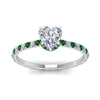 Load image into Gallery viewer, eternity-hidden-halo-heart-shaped-diamond-engagement-ring-with-emerald-in-FD-9168HTRGEMGRANGLE3-NL-WG
