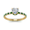 Load image into Gallery viewer, eternity-hidden-halo-heart-shaped-diamond-engagement-ring-with-emerald-in-FD-9168HTRGEMGRANGLE3-NL-YG