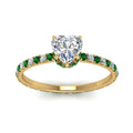 Thumbnail 23 - eternity-hidden-halo-heart-shaped-diamond-engagement-ring-with-emerald-in-FD-9168HTRGEMGRANGLE3-NL-YG