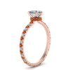 Load image into Gallery viewer, eternity-hidden-halo-heart-shaped-diamond-engagement-ring-with-orange-sapphire-in-FD-9168HTRGSAORANGLE3-NL-RG