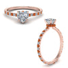 Load image into Gallery viewer, eternity-hidden-halo-heart-shaped-diamond-engagement-ring-with-orange-sapphire-in-FD-9168HTRGSAORANGLE3-NL-RG
