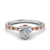 Load image into Gallery viewer, eternity-hidden-halo-heart-shaped-diamond-engagement-ring-with-orange-sapphire-in-FD-9168HTRGSAORANGLE3-NL-WG