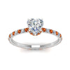 Load image into Gallery viewer, eternity-hidden-halo-heart-shaped-diamond-engagement-ring-with-orange-sapphire-in-FD-9168HTRGSAORANGLE3-NL-WG