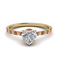 Thumbnail 14 - eternity-hidden-halo-heart-shaped-diamond-engagement-ring-with-orange-sapphire-in-FD-9168HTRGSAORANGLE3-NL-YG
