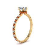Load image into Gallery viewer, eternity-hidden-halo-heart-shaped-diamond-engagement-ring-with-orange-sapphire-in-FD-9168HTRGSAORANGLE3-NL-YG
