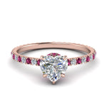 Load image into Gallery viewer, eternity-hidden-halo-heart-shaped-diamond-engagement-ring-with-pink-sapphire-in-FD-9168HTRGSADRPIANGLE3-NL-RG
