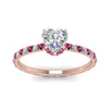 Load image into Gallery viewer, eternity-hidden-halo-heart-shaped-diamond-engagement-ring-with-pink-sapphire-in-FD-9168HTRGSADRPIANGLE3-NL-RG