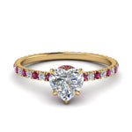 Load image into Gallery viewer, eternity-hidden-halo-heart-shaped-diamond-engagement-ring-with-pink-sapphire-in-FD-9168HTRGSADRPIANGLE3-NL-YG

