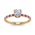 Thumbnail 11 - eternity-hidden-halo-heart-shaped-diamond-engagement-ring-with-pink-sapphire-in-FD-9168HTRGSADRPIANGLE3-NL-YG