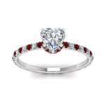 Load image into Gallery viewer, eternity-hidden-halo-heart-shaped-diamond-engagement-ring-with-ruby-in-FD-9168HTRGRUDRANGLE3-NL-WG
