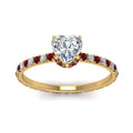 Thumbnail 19 - eternity-hidden-halo-heart-shaped-diamond-engagement-ring-with-ruby-in-FD-9168HTRGRUDRANGLE3-NL-YG