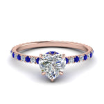 Load image into Gallery viewer, eternity-hidden-halo-heart-shaped-diamond-engagement-ring-with-sapphire-in-FD-9168HTRGSABLANGLE3-NL-RG
