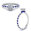 Load image into Gallery viewer, eternity-hidden-halo-heart-shaped-diamond-engagement-ring-with-sapphire-in-FD-9168HTRGSABLANGLE3-NL-WG
