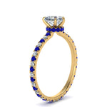 Load image into Gallery viewer, eternity-hidden-halo-heart-shaped-diamond-engagement-ring-with-sapphire-in-FD-9168HTRGSABLANGLE3-NL-YG
