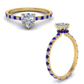 Thumbnail 5 - eternity-hidden-halo-heart-shaped-diamond-engagement-ring-with-sapphire-in-FD-9168HTRGSABLANGLE3-NL-YG